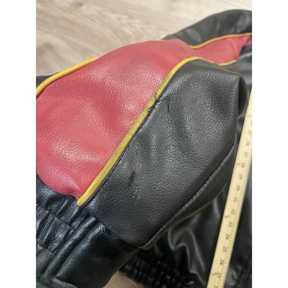 NFL Washington Redskins Men's Leather Full Zip Bomber Jacket 2XL XXL - Picture 4 of 12